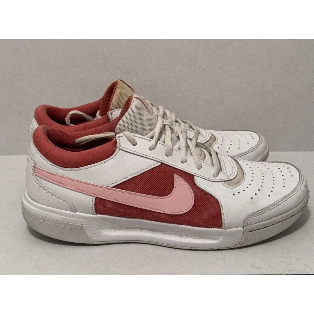 Nike Zoom Court Lite Tennis Sports Shoes Women's 9 White Lace-Up DV3279-101 - Picture 9 of 12